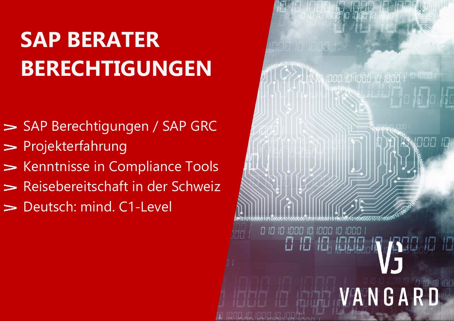 SAP BERATER BERECHTIGUNGEN | Vangard - Technical Recruitment Services